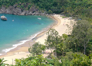 Praia do Jabaquara em Ilhabela